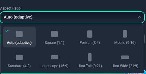 Choose Aspect Ratio